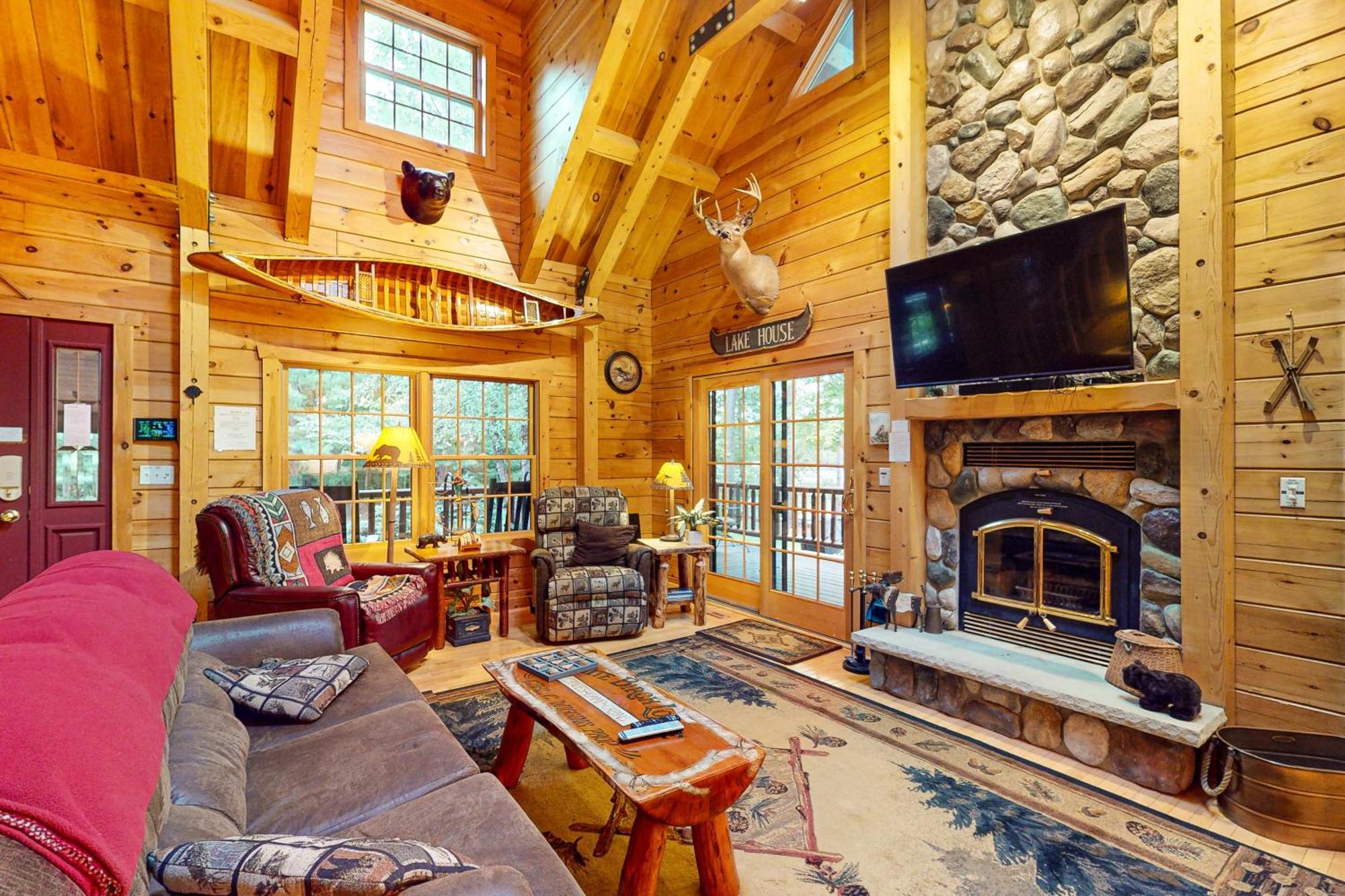 The Lodge On Booth Lake - 2 Bed 2 Bath Vacation Home In Minocqua Lac Du Flambeau エクステリア 写真