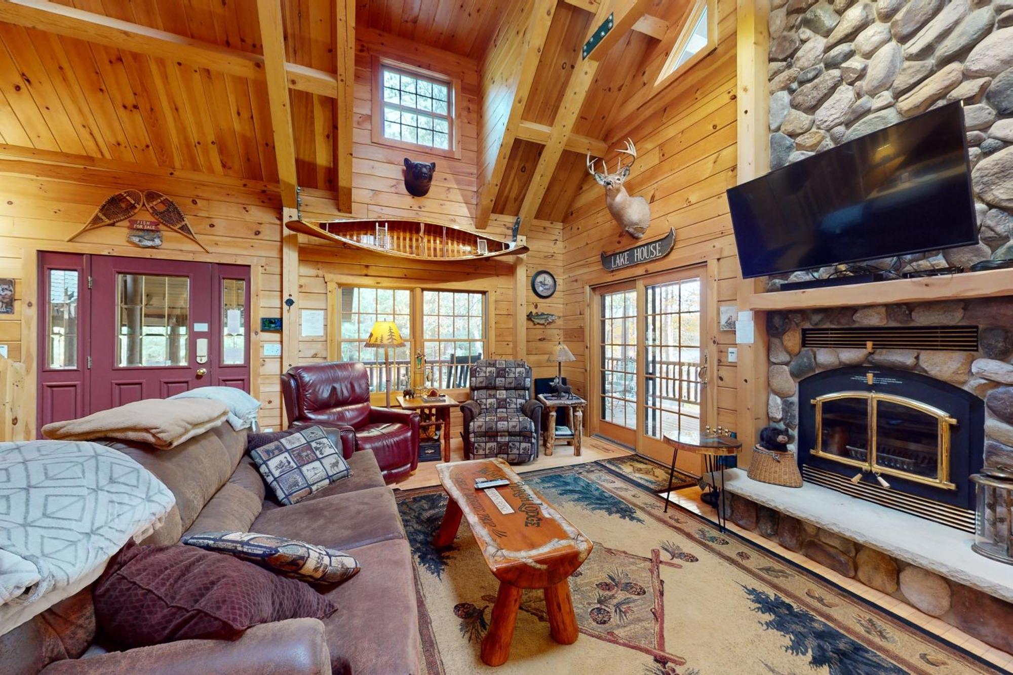 The Lodge On Booth Lake - 2 Bed 2 Bath Vacation Home In Minocqua Lac Du Flambeau エクステリア 写真