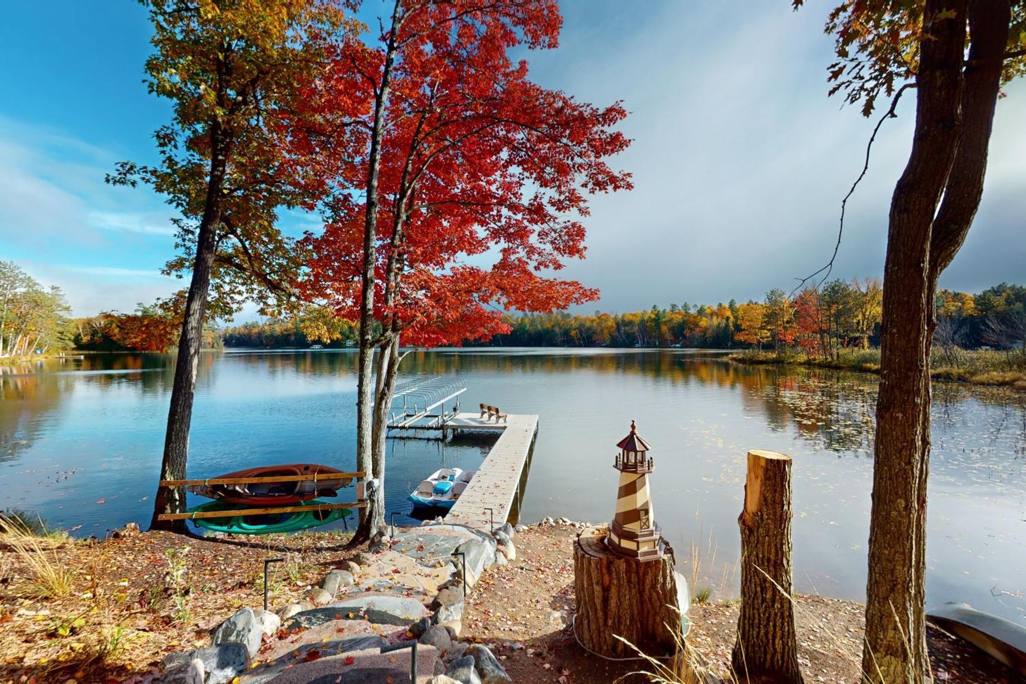 The Lodge On Booth Lake - 2 Bed 2 Bath Vacation Home In Minocqua Lac Du Flambeau エクステリア 写真